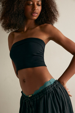 Simply Soft Tube Top by Intimately at Free People in Black, Size: XS/S