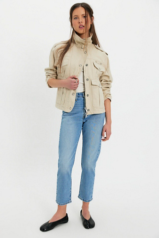 Levi’s 501 Cropped Jeans by Levi's at Free People in Light Wash, Size: 25