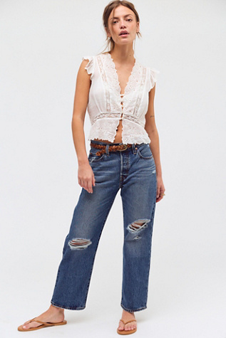 Levi's 501 '90s Ankle Jeans at Free People in Dark Wash, Size: 27