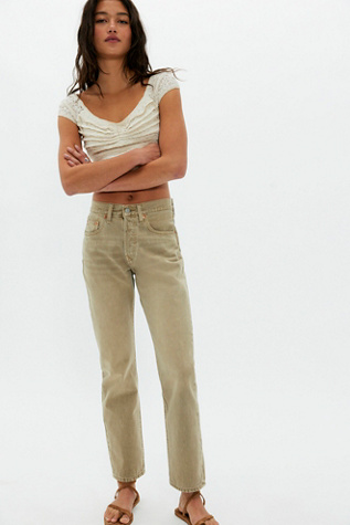 Женские джинсы Levi's 501 Straight, цвет: Chipped Winter Twig