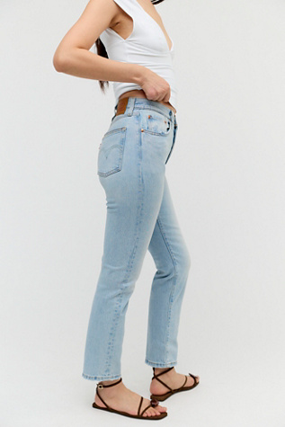 Levi's 501 Straight Jeans at Free People in Light Wash, Size: 25