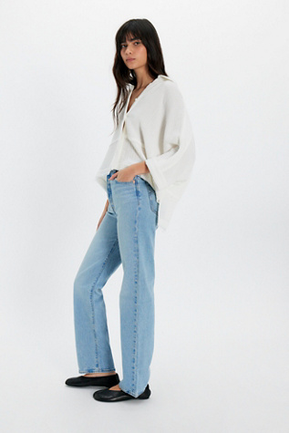 Levi's Ribcage Full Length Jeans at Free People in Light Wash, Size: 25