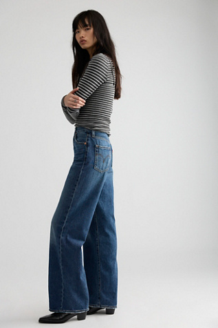 Levi's Ribcage Wide-Leg Jeans by Free People