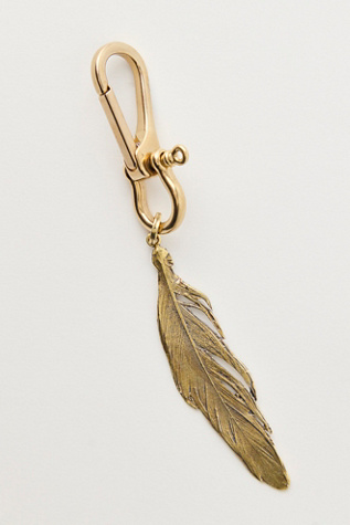Женский брелок Alkemie Feather Bag Charm, цвет: Золотой — фото 2