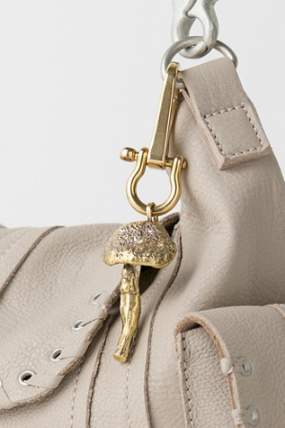 Alkemie Mushroom Bag Charm at Free People in Gold