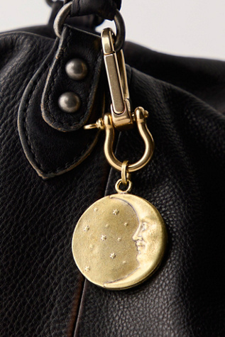 Alkemie Moon And Stars Bag Charm at Free People in Gold