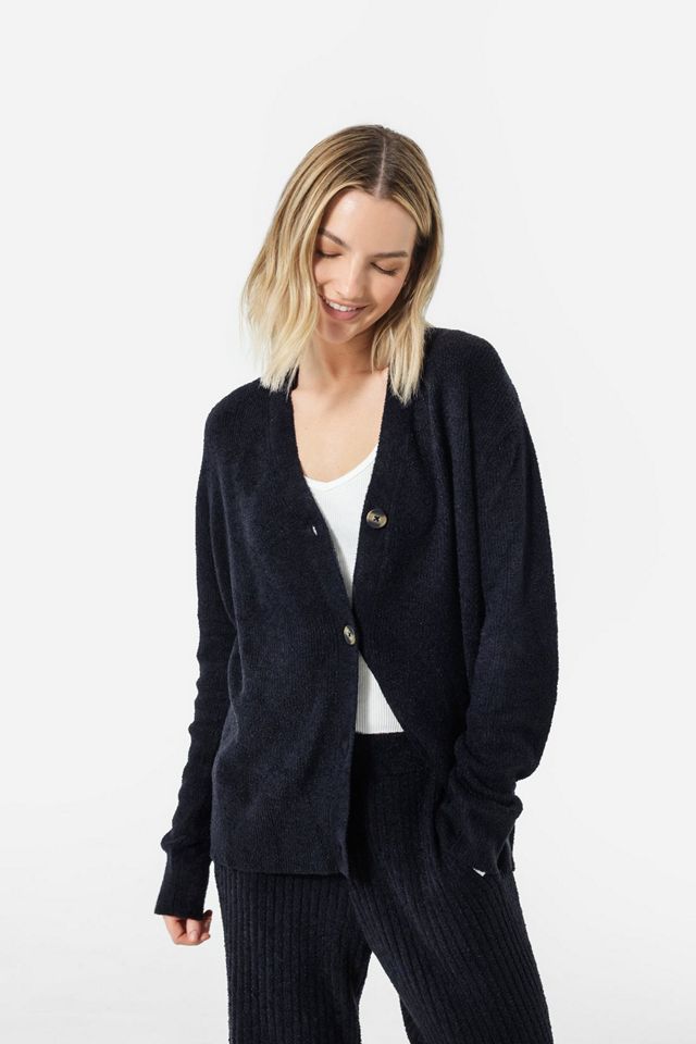 Sunday Citizen Cloud Cool Oversized Ribbed Buttoned Cardigan