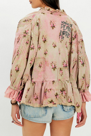 Женская блузка Magnolia Pearl Constanze Blouse, цвет: Розовый — фото 2