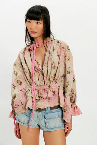 Magnolia Pearl Constanze Blouse at Free People in Pink