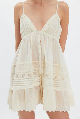 Женское платье Intimately Play Nice Mini Slip, цвет: Слоновая кость — фото 2