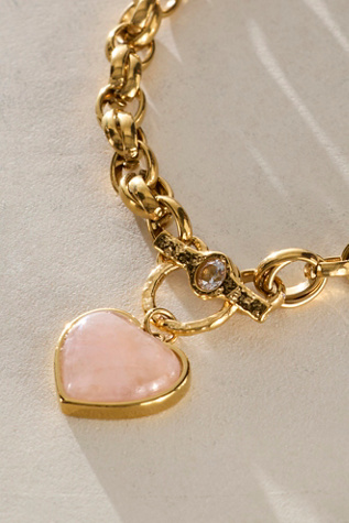 Женское колье Logan Tay Light Pink Gemstone, цвет: Розовый — фото 3