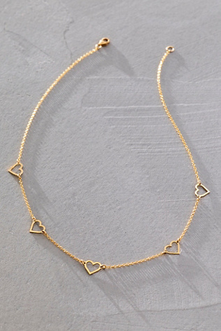 Atma Prema Heart Necklace at Free People in Gold