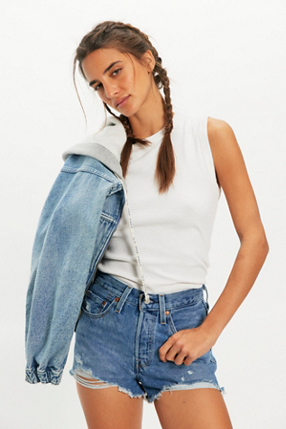 Levi's 501 Original Shorts at Free People in Medium Wash, Size: 31