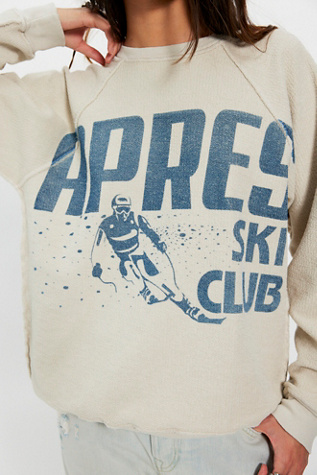 Original Retro Brand Apres Ski Pullover at Free People in White, Size: L