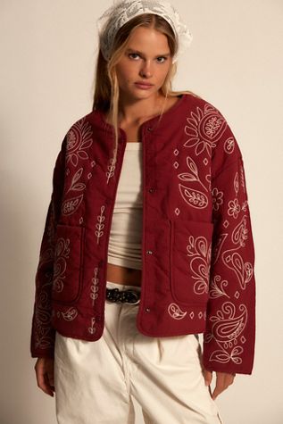 Denim And Bone Bandana Jacket