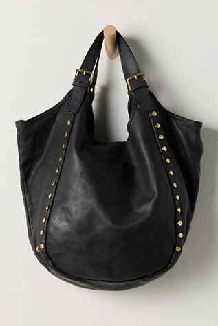 Женская сумка Bolsa Nova Slouchy Stud Tote, цвет: Чёрный — фото 2