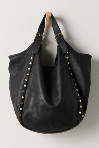 Женская сумка Bolsa Nova Slouchy Stud Tote, цвет: Чёрный — фото 3
