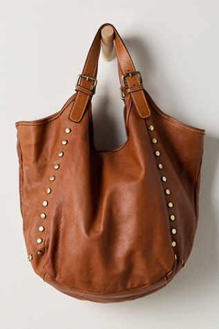 Bolsa Nova Slouchy Stud Tote Bag at Free People in Brown