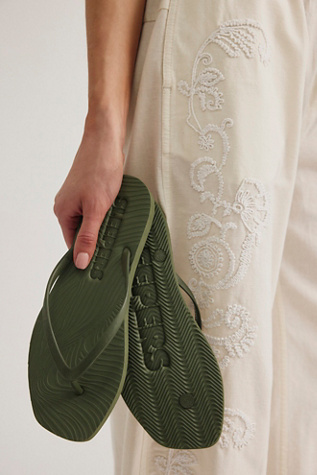 Sleepers Tapered Flip Flops at Free People in Green, Size: EU 40