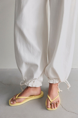 Sleepers Tapered Flip Flops at Free People in Yellow, Size: EU 37