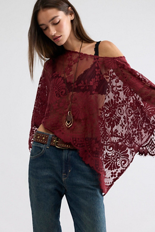FP x Malai Lace Poncho by Free People