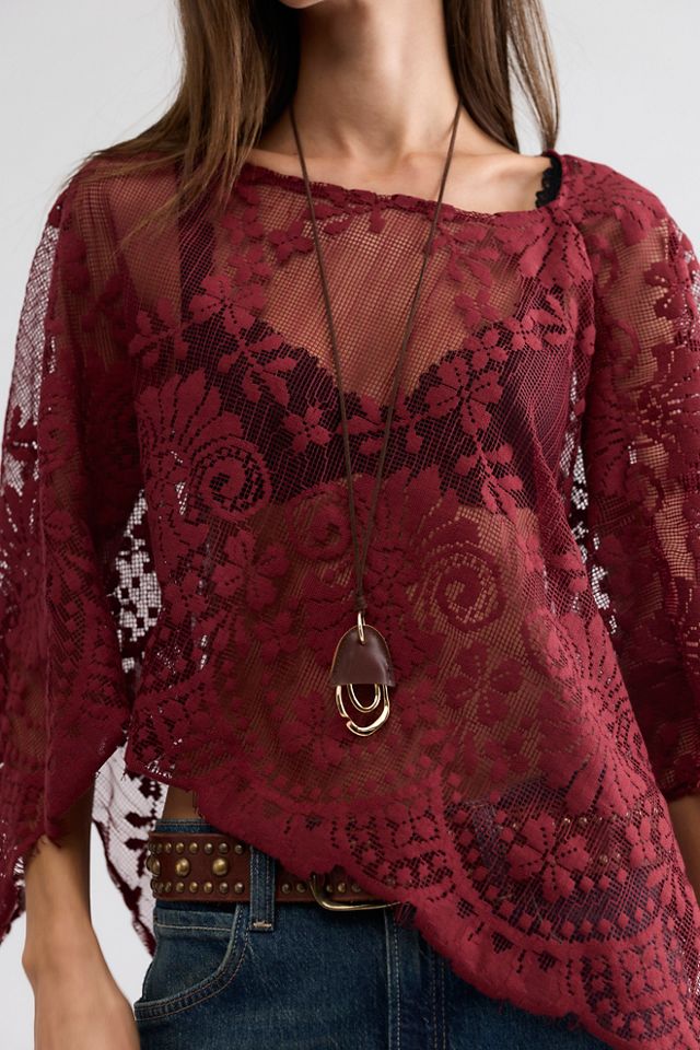 Poncho en dentelle FP x Malai #3