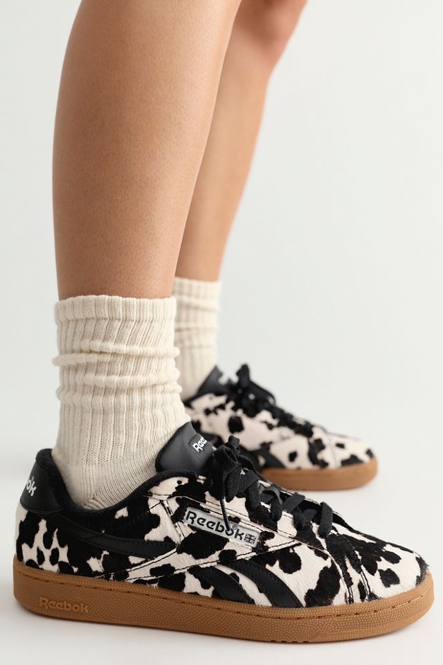Reebok Club C Grounds Animal Print Sneakers #1
