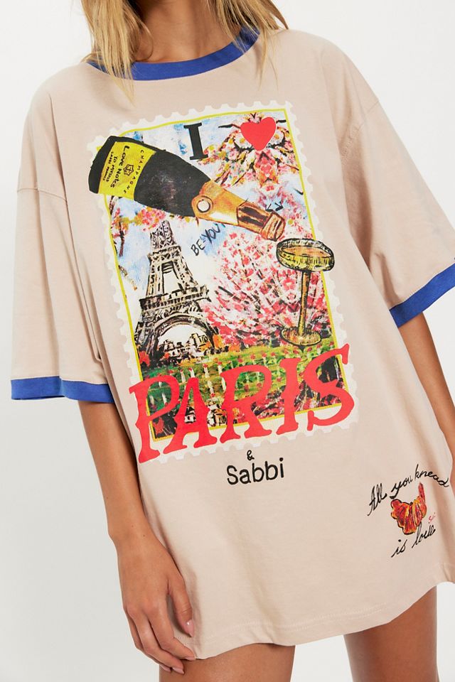 Sabbi The Very Oversized Love Notes Cotton Tee #2