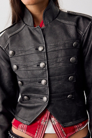 Ryland Vegan Leather Band Jacket