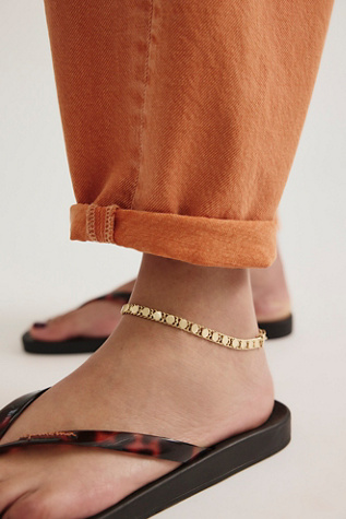 Premium Everyday Anklet by Free People in Gold