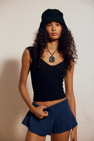 Cameron Suede Bucket Hat by Free People in Black