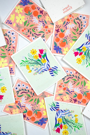 Supra Endura Floral Bloom Seed Cards