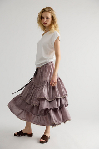 Magnolia Pearl Layered Lucca Skirt at Free People in Purple