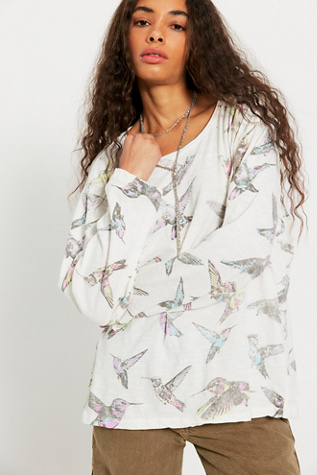 Magnolia Pearl Ever Thine Viggo Long Sleeve Tee at Free People in White