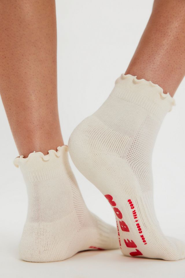 Le Bon Ruffled Hugger Crew Socks #1