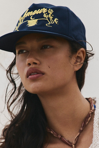 Amour Inc Moonlight Snapback at Free People in Moonlight Navy