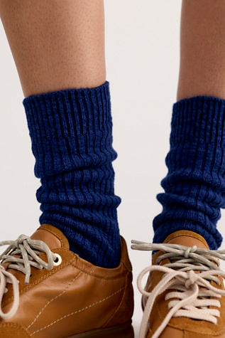 Le Bon Cottage Socks by Le Bon Shoppe at Free People in Blue