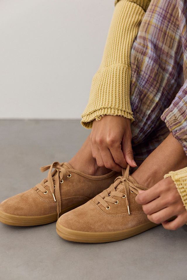 Baskets à lacets Keds Champion Luxe en daim