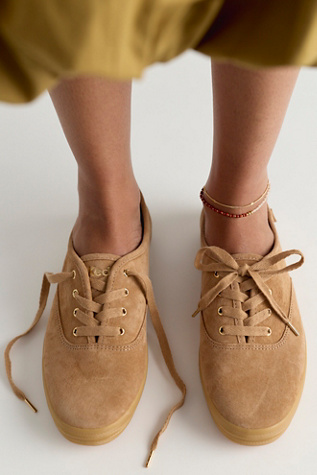 Baskets à lacets Keds Champion Luxe en daim