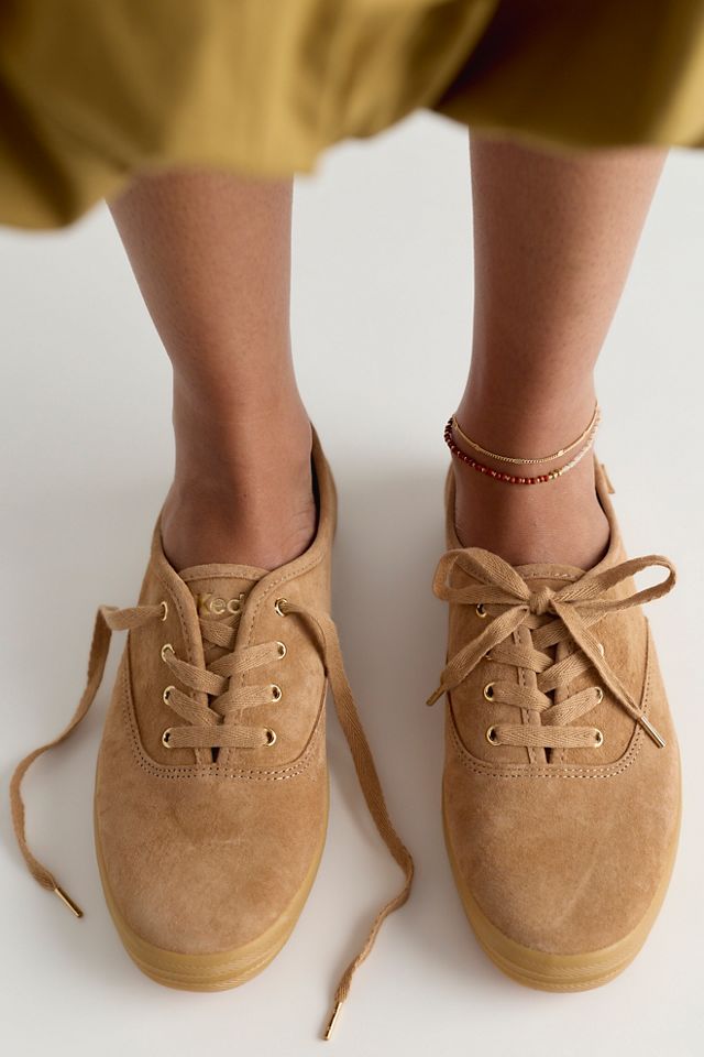 Baskets à lacets Keds Champion Luxe en daim #1