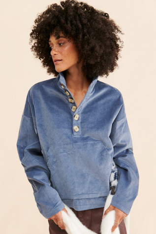 Falling Forward Knitted Buttoned Turtleneck Top