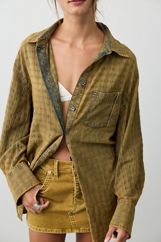 We The Free Chemise à Boutons en Dobby Indigo Sabine