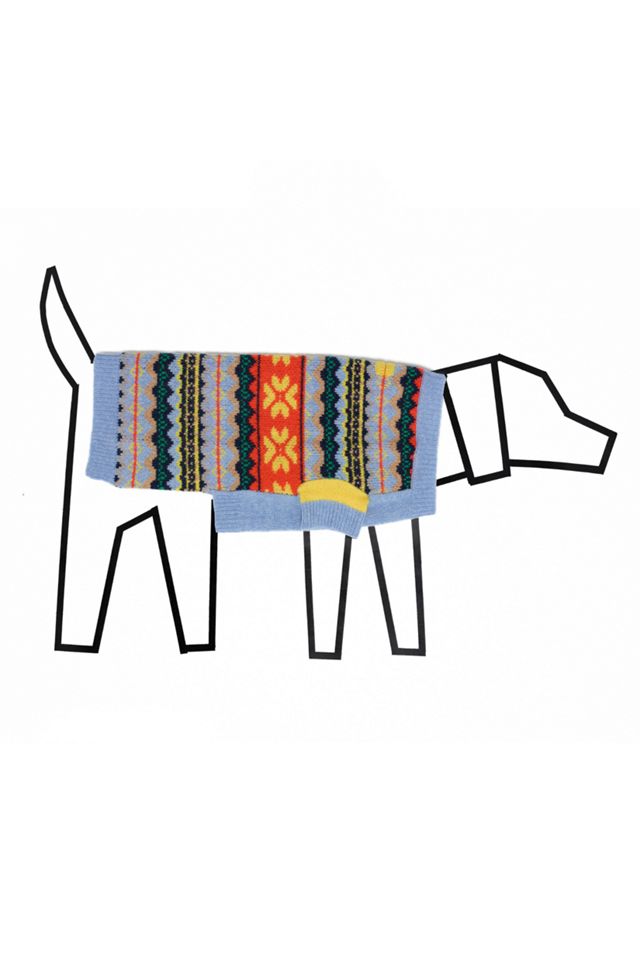 Ware of the Dog Fairisle Floral Sweater #1