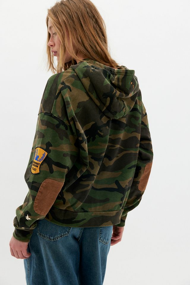 Found Camo Patchwork Zip-Up #1