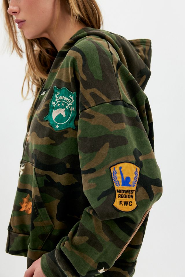 Found Camo Patchwork Zip-Up #3