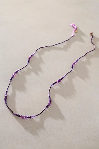 Женское колье Free People Hettie Semiprecious Strand, цвет: Аметистовый — фото 3