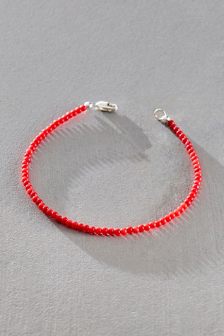 Takara Semiprecious Stone Bracelet at Free People in Red Coral