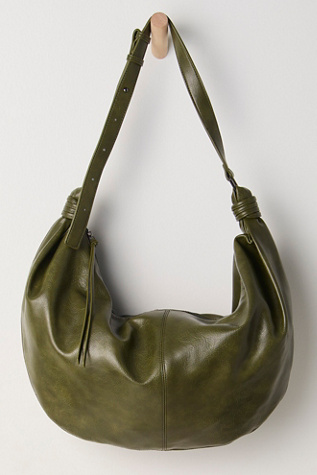 Vegan Slouch Bag at Free People in Green