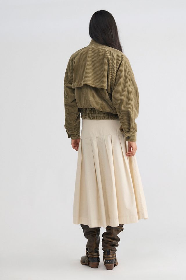 We The Free Skipper Pleated Chino Midi Skirt #2