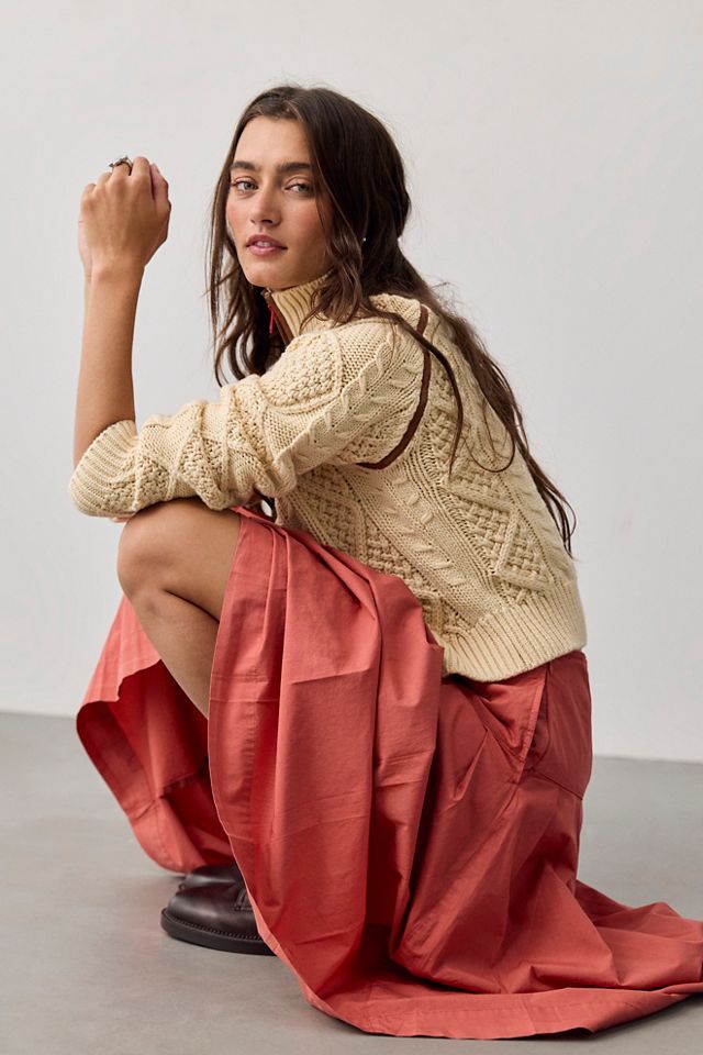 Jupe midi chino plissée Skipper We The Free #2